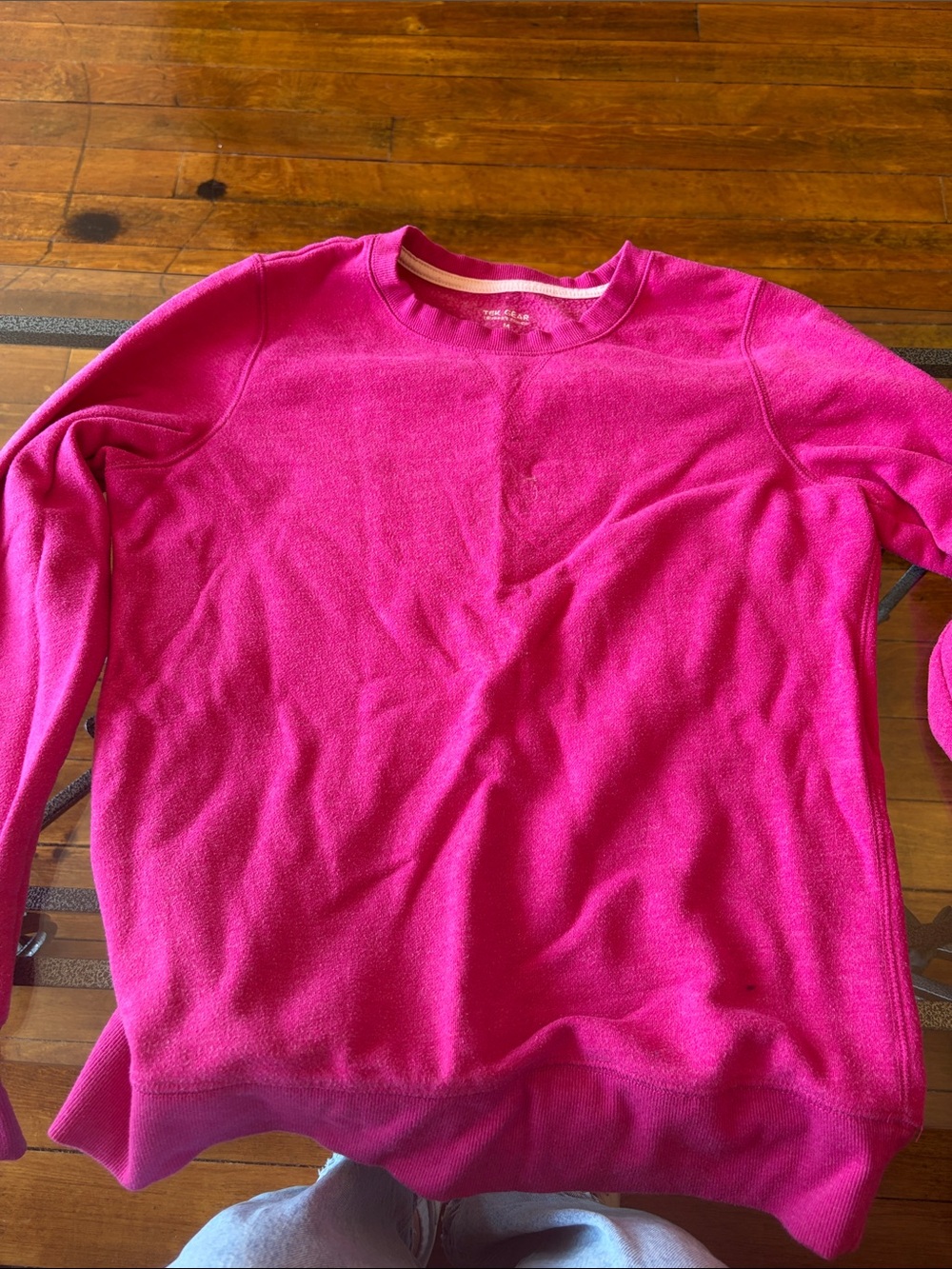 Women’s Hot Pink Crewneck Pullover Top